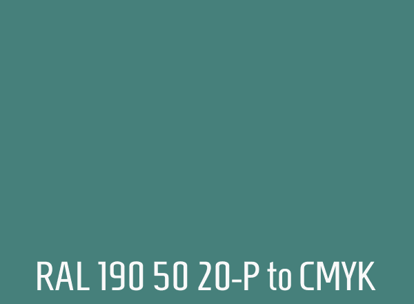 RAL 190 50 20-P to CMYK