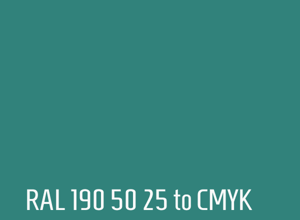 RAL 190 50 25 to CMYK