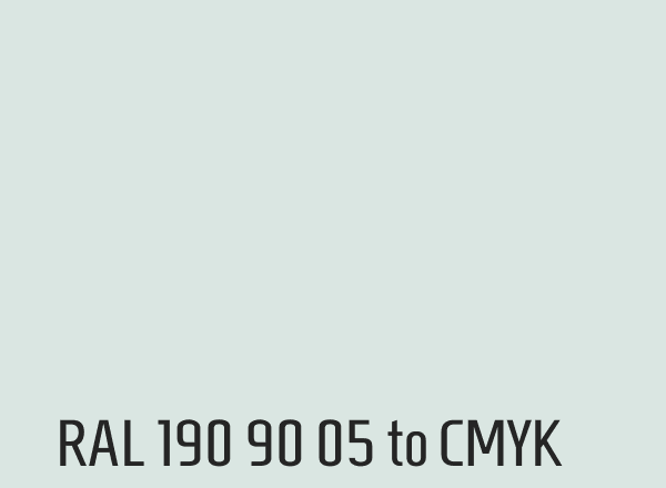 RAL 190 90 05 to CMYK