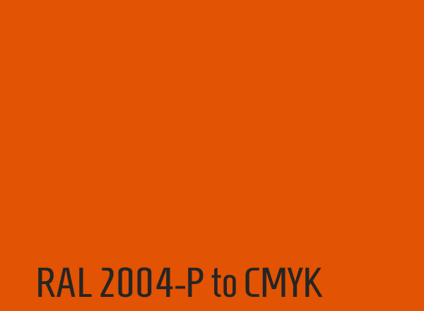 RAL 2004-P to CMYK