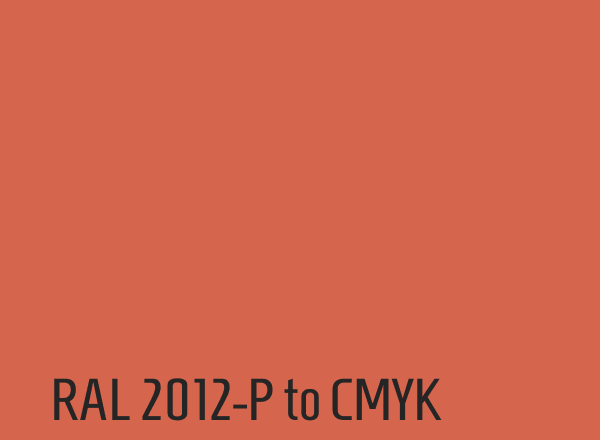 RAL 2012-P to CMYK