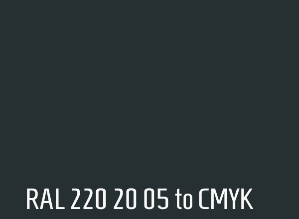 RAL 220 20 05 to CMYK