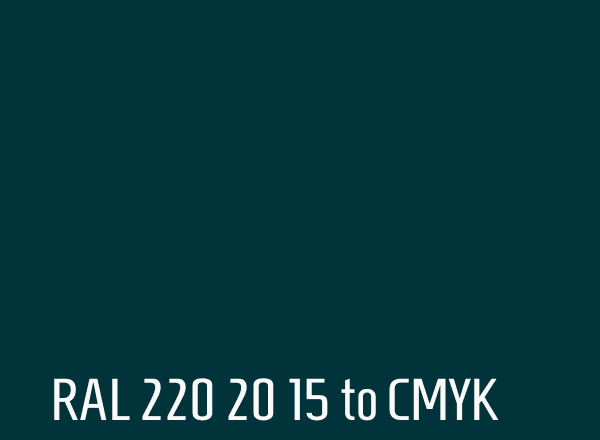 RAL 220 20 15 to CMYK