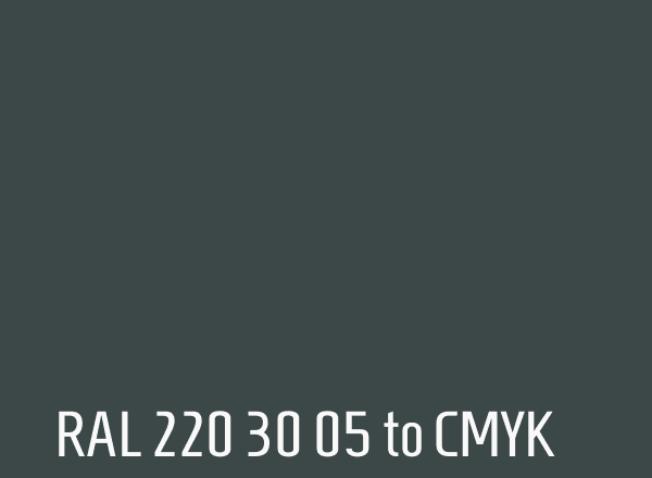 RAL 220 30 05 to CMYK