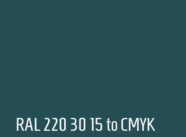 RAL 220 30 15 to CMYK