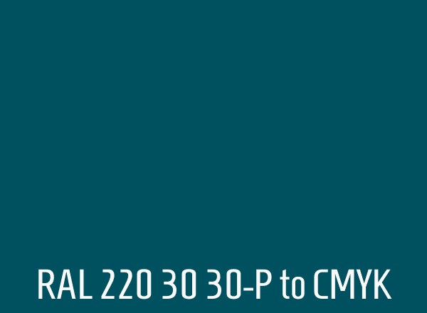 RAL 220 30 30-P to CMYK
