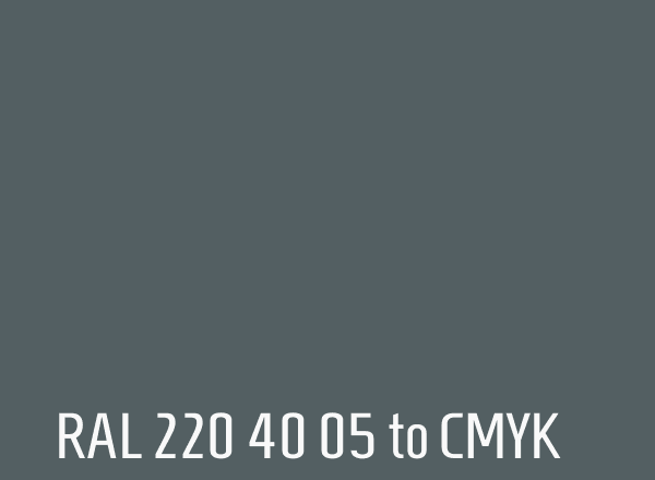 RAL 220 40 05 to CMYK