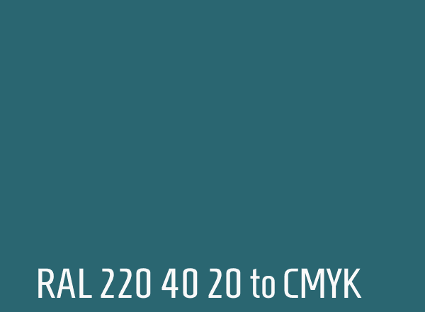 RAL 220 40 20 to CMYK