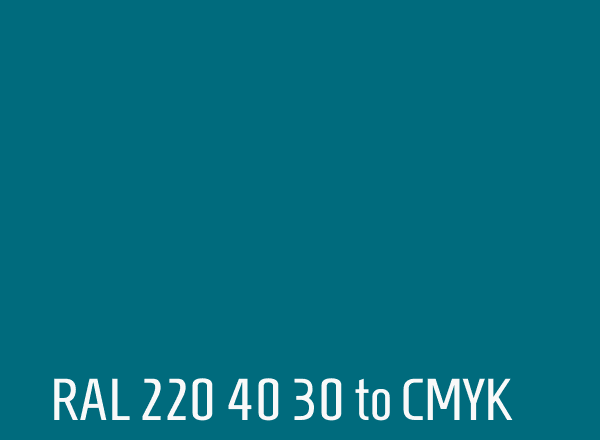 RAL 220 40 30 to CMYK