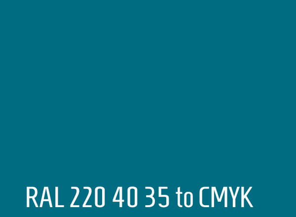 RAL 220 40 35 to CMYK