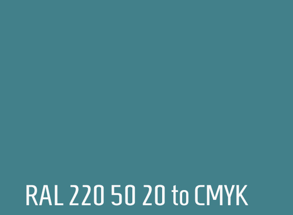 RAL 220 50 20 to CMYK