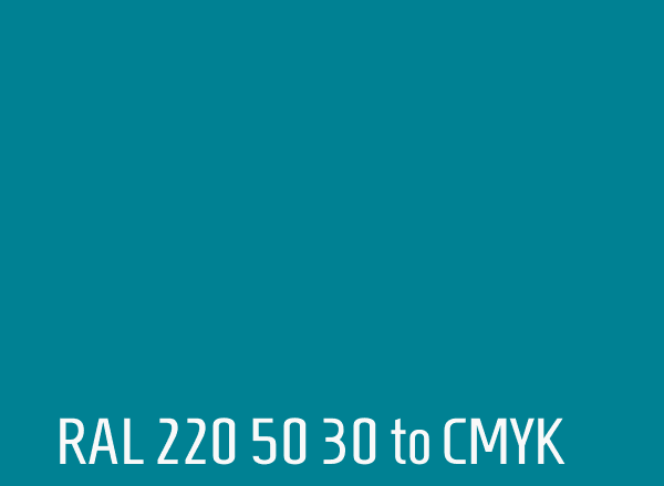 RAL 220 50 30 to CMYK