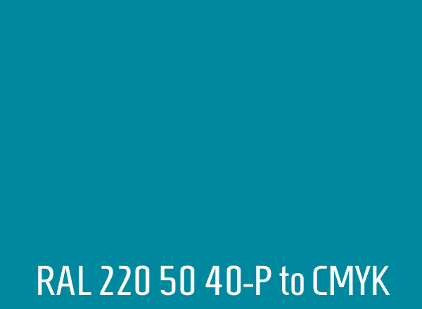 RAL 220 50 40-P to CMYK