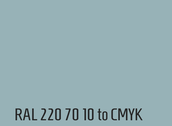 RAL 220 70 10 to CMYK