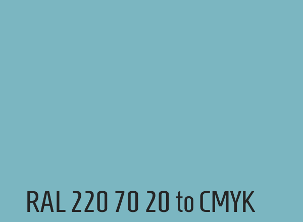 RAL 220 70 20 to CMYK
