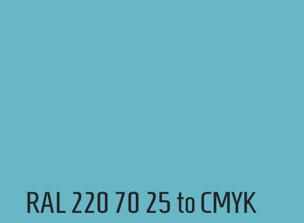 RAL 220 70 25 to CMYK