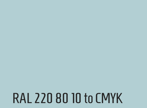 RAL 220 80 10 to CMYK