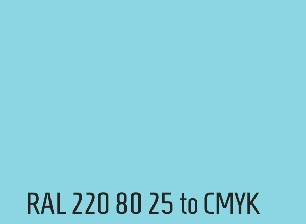 RAL 220 80 25 to CMYK