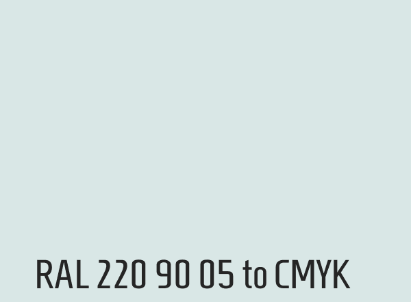 RAL 220 90 05 to CMYK