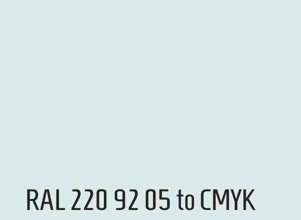 RAL 220 92 05 to CMYK