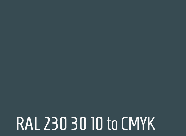 RAL 230 30 10 to CMYK