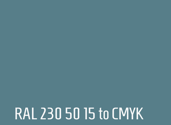 RAL 230 50 15 to CMYK