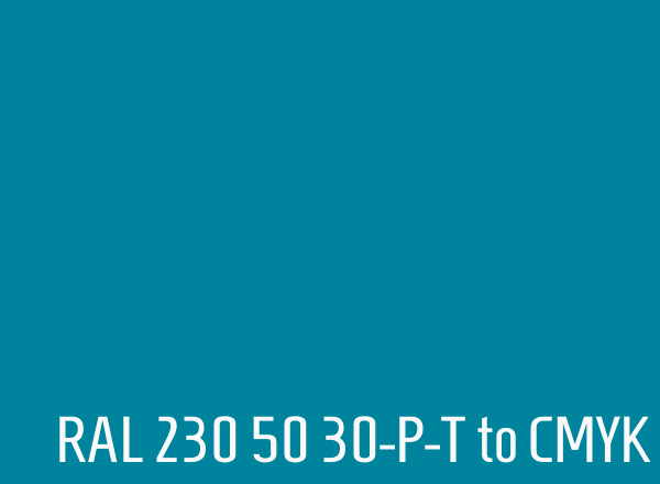 RAL 230 50 30-P-T to CMYK