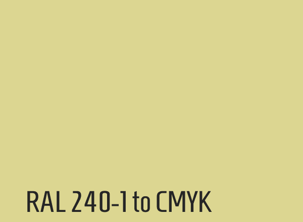 RAL 240-1 to CMYK