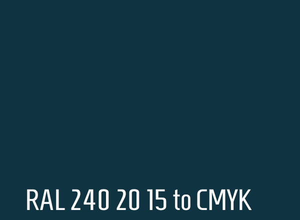 RAL 240 20 15 to CMYK