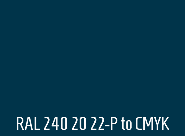 RAL 240 20 22-P to CMYK