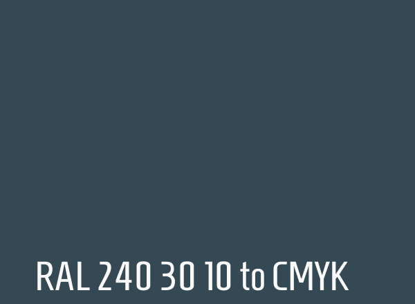 RAL 240 30 10 to CMYK