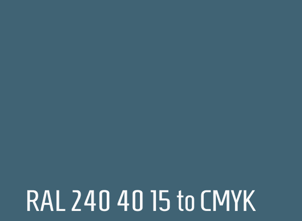 RAL 240 40 15 to CMYK