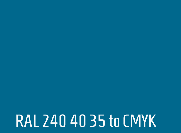RAL 240 40 35 to CMYK