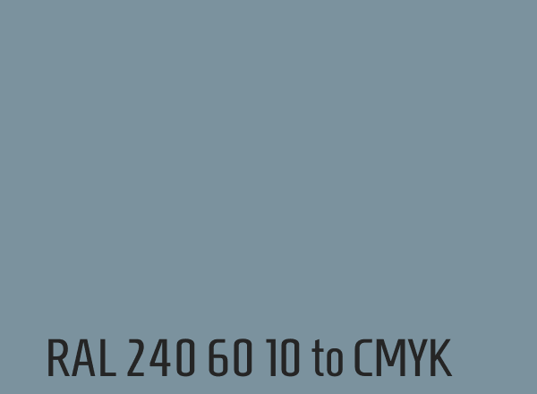 RAL 240 60 10 to CMYK
