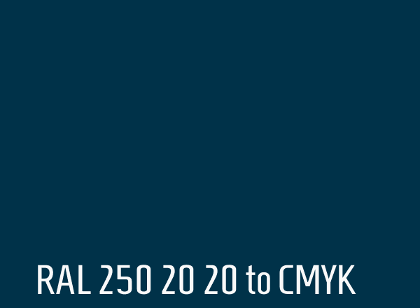 RAL 250 20 20 to CMYK
