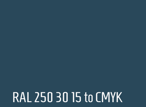 RAL 250 30 15 to CMYK