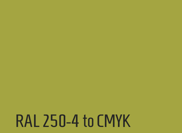 RAL 250-4 to CMYK