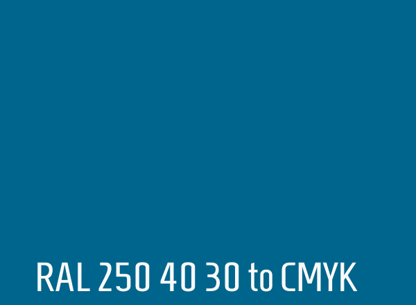 RAL 250 40 30 to CMYK
