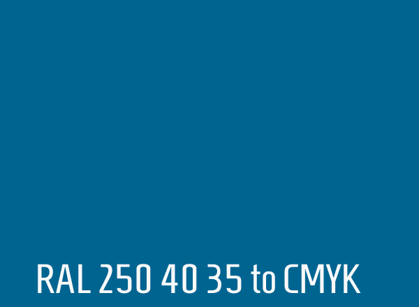 RAL 250 40 35 to CMYK