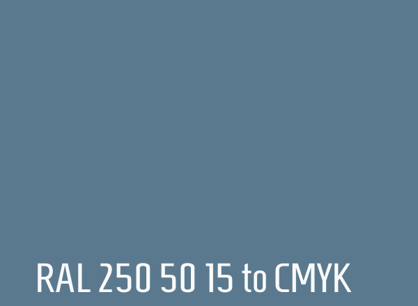 RAL 250 50 15 to CMYK
