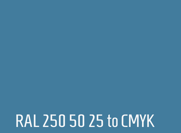 RAL 250 50 25 to CMYK