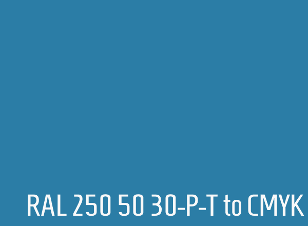 RAL 250 50 30-P-T to CMYK