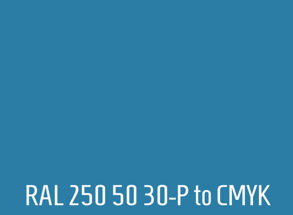 RAL 250 50 30-P to CMYK
