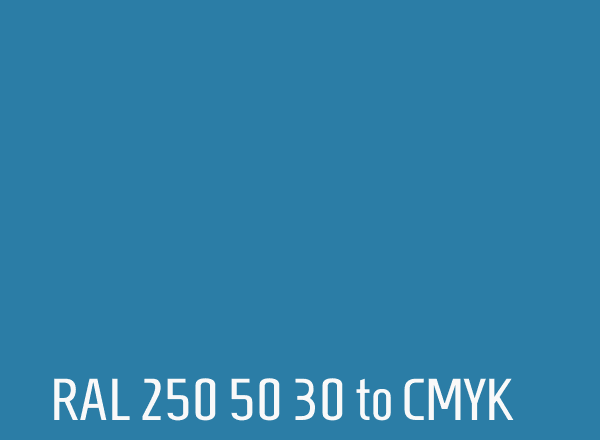 RAL 250 50 30 to CMYK