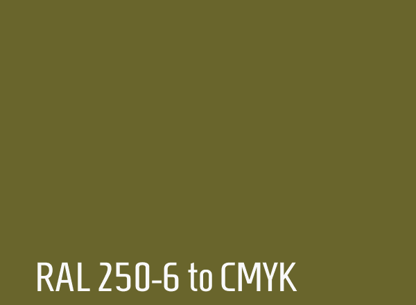 RAL 250-6 to CMYK
