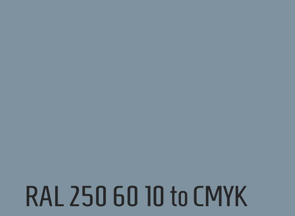 RAL 250 60 10 to CMYK