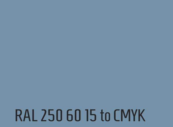 RAL 250 60 15 to CMYK