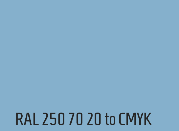 RAL 250 70 20 to CMYK