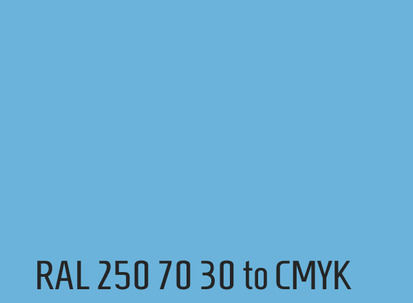RAL 250 70 30 to CMYK