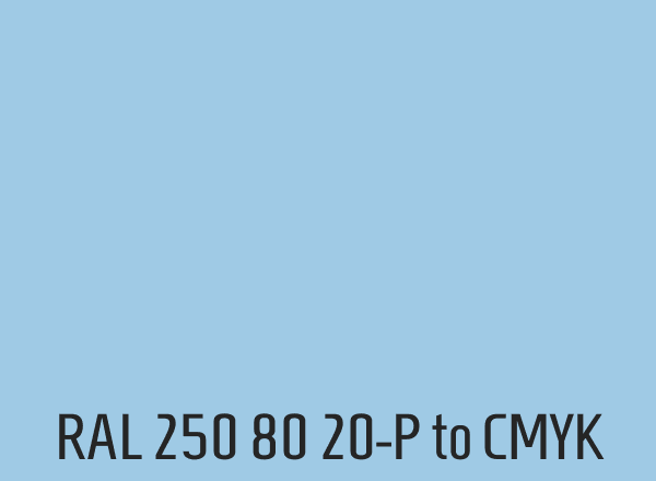 RAL 250 80 20-P to CMYK